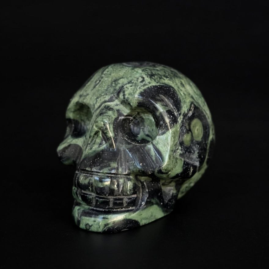 Calavera de Jaspe Kambaba Premium - Esencia Primordial