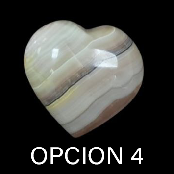 Corazones Pulidos de Ágata -  Bandas Multicolor