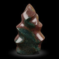 Ocean Jasper flame freeform specimen – rear view showing extensive green orbicular matrix, red-brown tones and golden flecks | HeyMiner