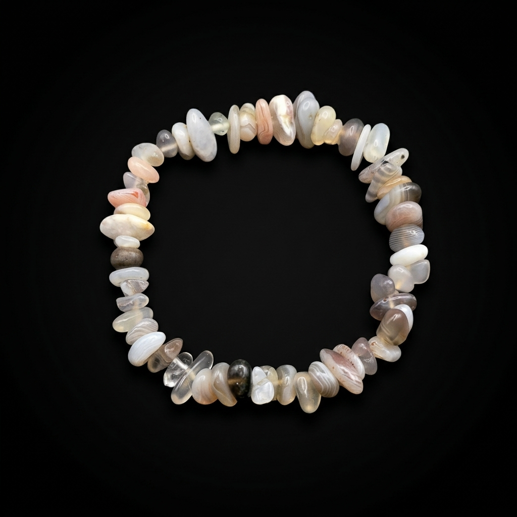 Natural Mineral Chip Bracelet