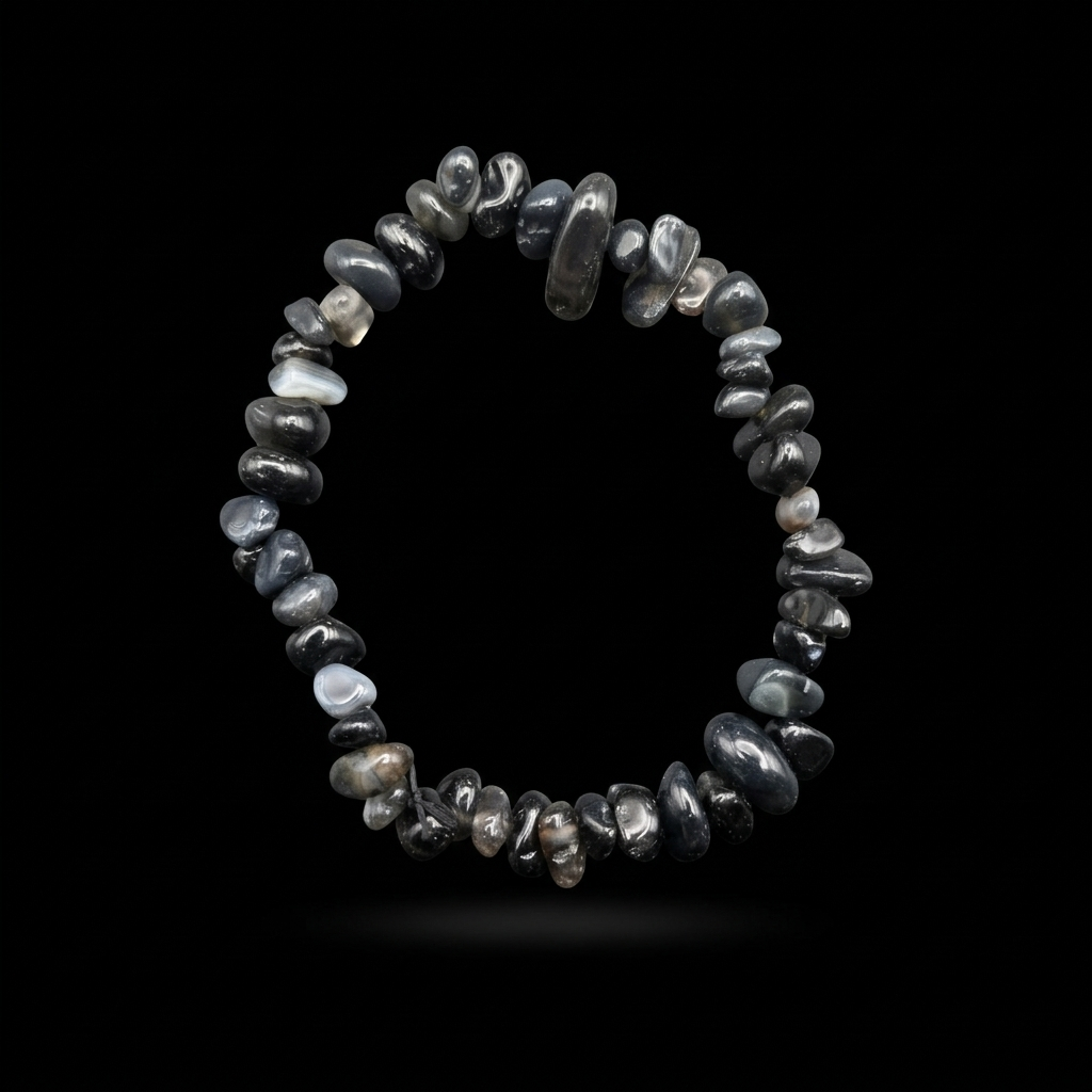 Pulsera de Chips de Mineral Natural