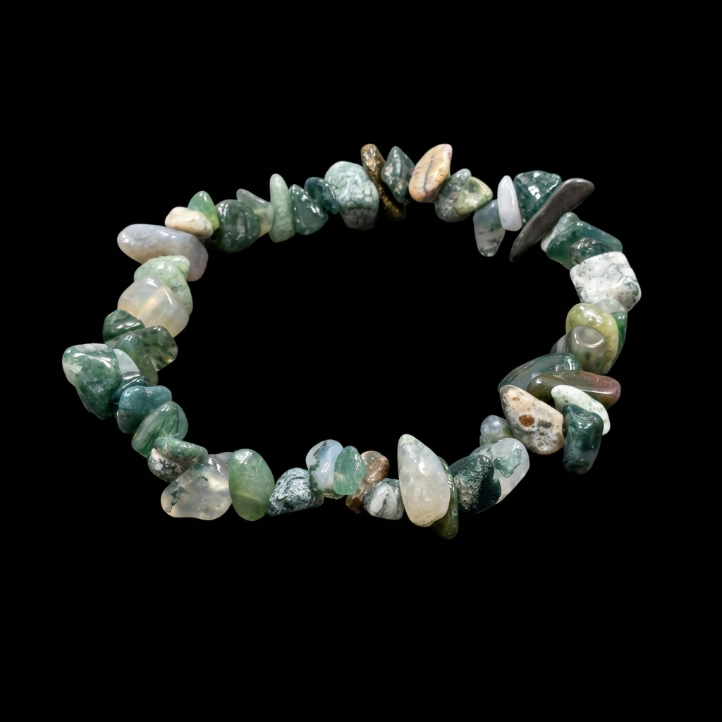 Natural Mineral Chip Bracelet