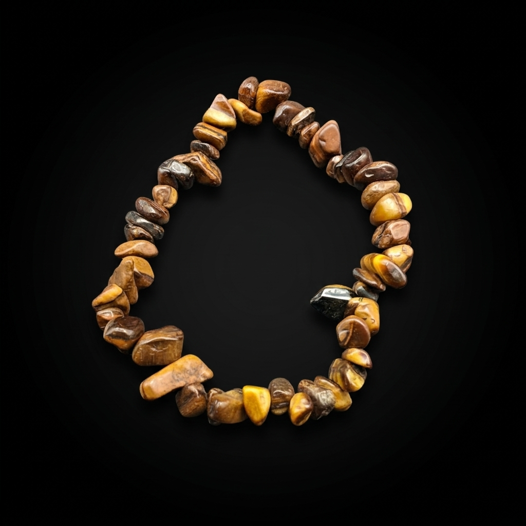 Natural Mineral Chip Bracelet