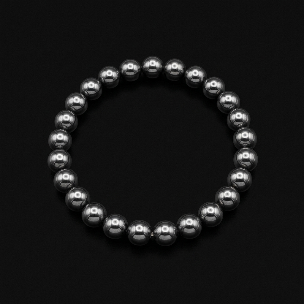Natural Mineral Bead Bracelets_Hematite1