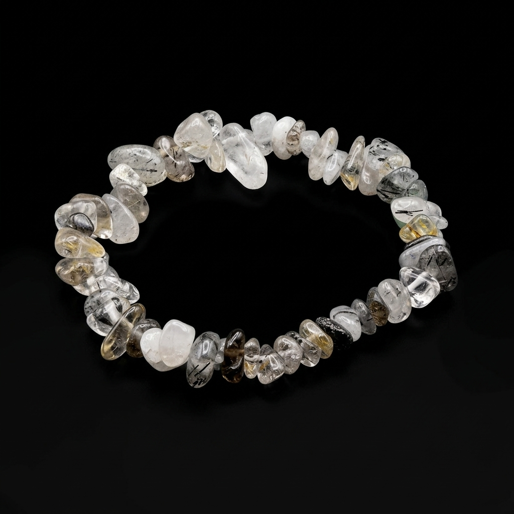 Natural Mineral Chip Bracelet