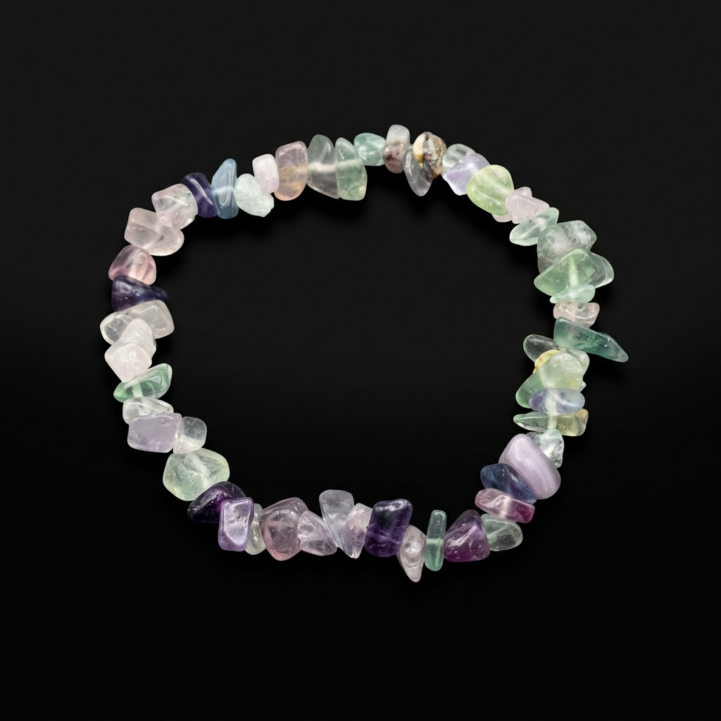 Natural Mineral Chip Bracelet